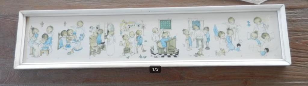 Kinderprent, 1960 tot 1980, Gebruikt, Ophalen of Verzenden, Prent