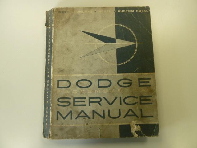 1958 Dodge Passenger Car Service Manual USA, Boeken, Ophalen of Verzenden, Gelezen, Overige merken