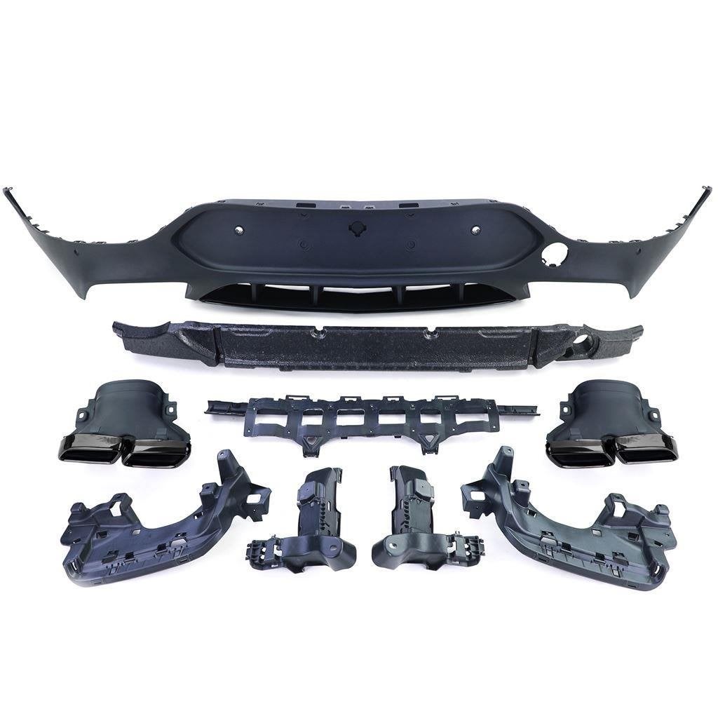 GLC63 AMG Look Black Uitlaat Diffuser Mercedes GLC C253 Coup, Auto diversen, Tuning en Styling, Verzenden, Automotive Parts, A.parts@hotmail.nl