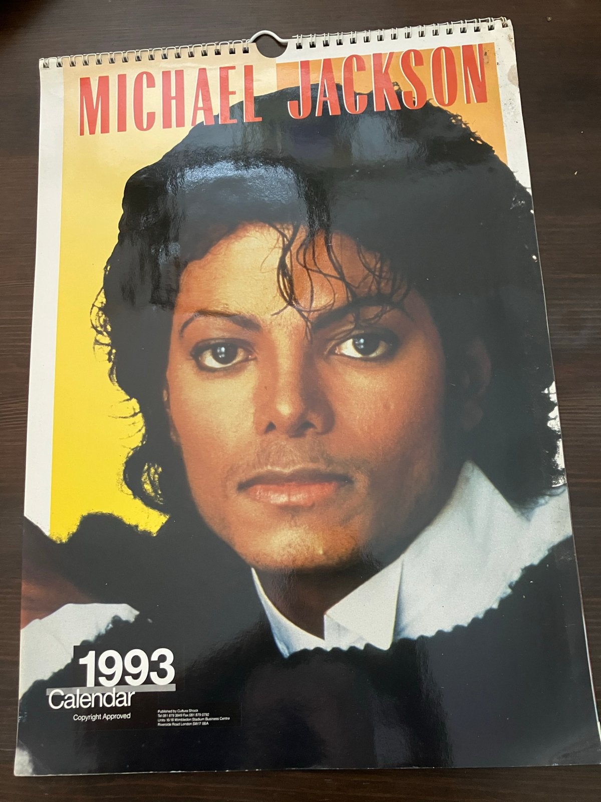 Michael Jackson kalender 1993, Verzenden, Zo goed als nieuw, Boek, Tijdschrift of Artikel