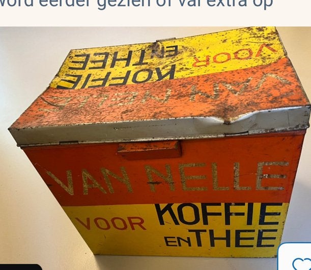 Antiek koffie en theeblik, Verzamelen, Ophalen of Verzenden, Zo goed als nieuw, Koffie, Van Nelle