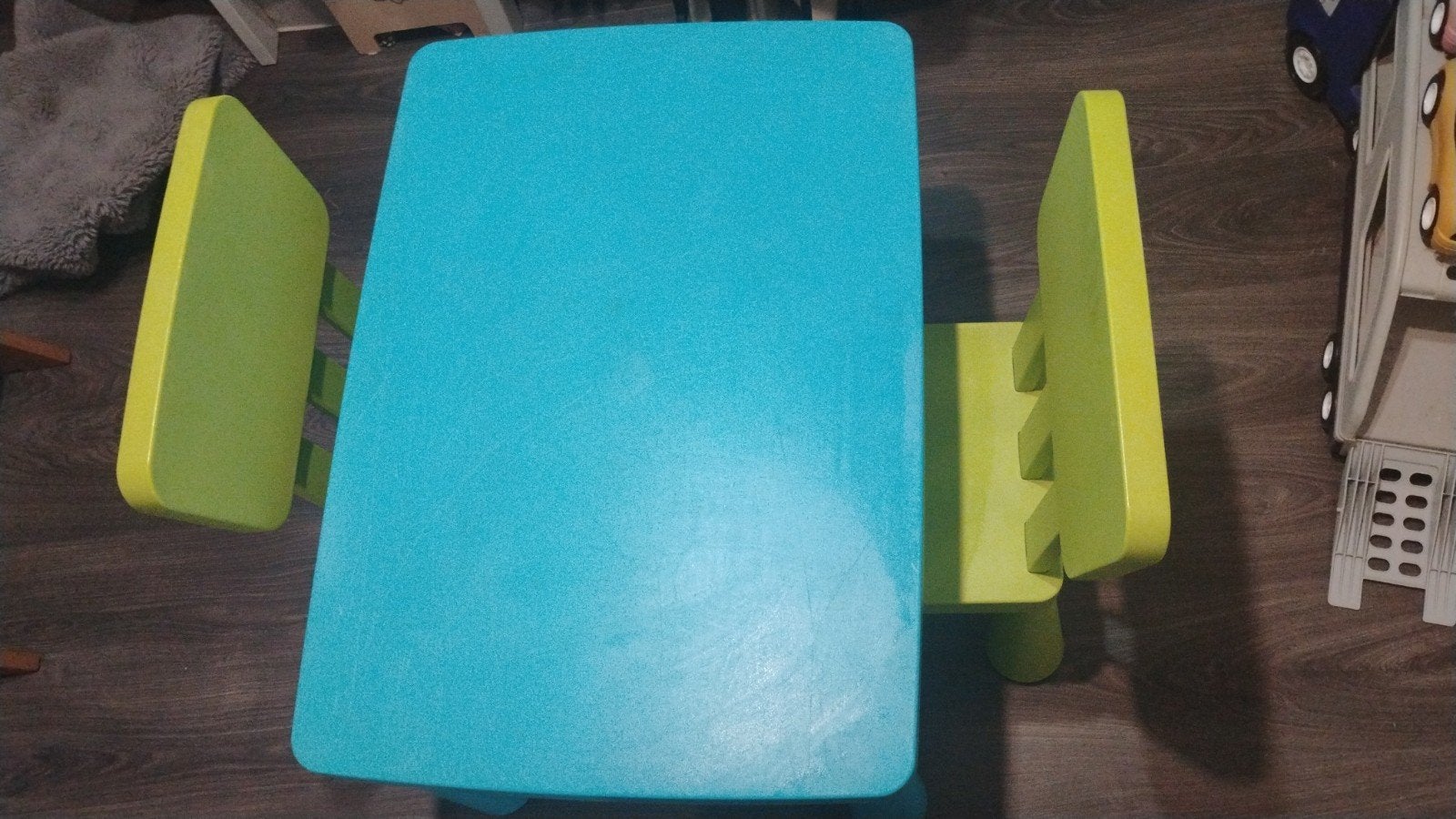 Kinder tafel en stoelen set - Blauw en Groen, Ophalen of Verzenden
