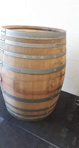 Zware Frans eiken Wijnvaten / Regentonnen 300ltr, 150 liter of meer, Ophalen, Zo goed als nieuw, Hout