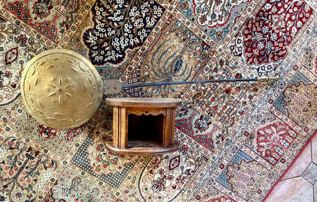 Antieke beddenpan en handgemaakte stoof, Antiek en Kunst, Antiek | Woonaccessoires, Ophalen