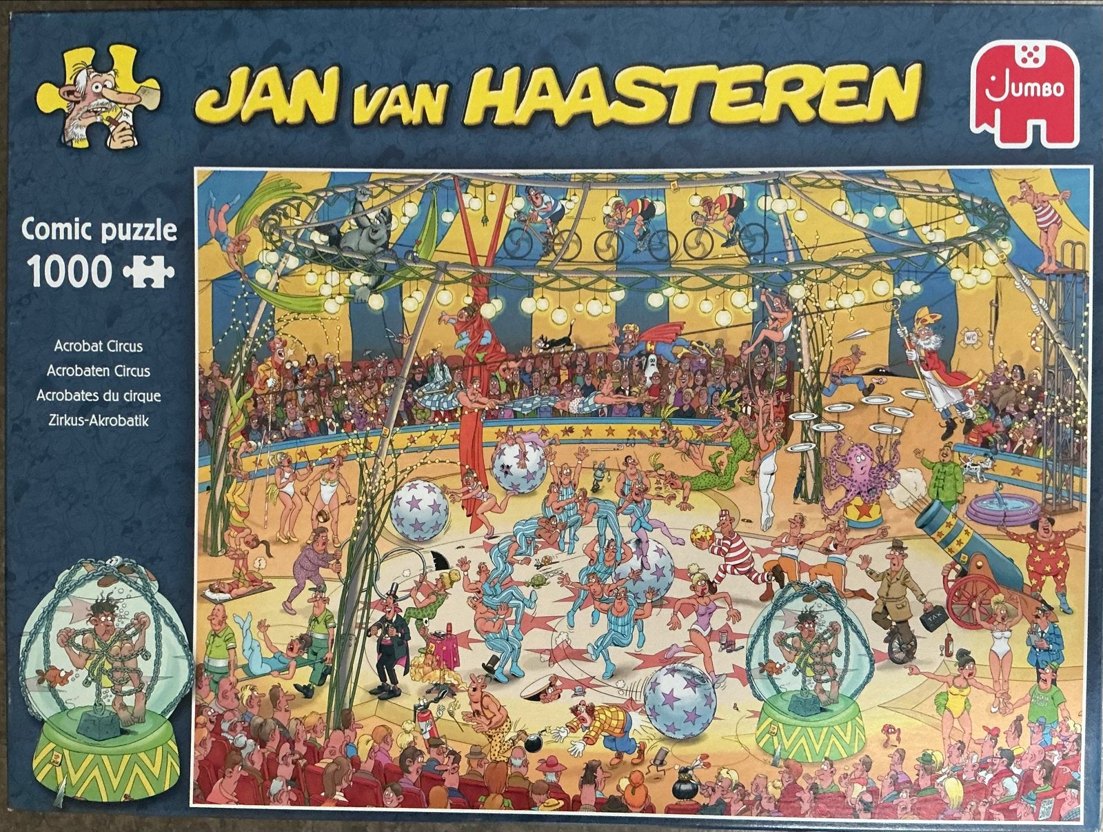 Jan van Haasteren Puzzels - 1000 stukjes (4 stuks), Ophalen of Verzenden, 500 t/m 1500 stukjes, Gebruikt, Legpuzzel