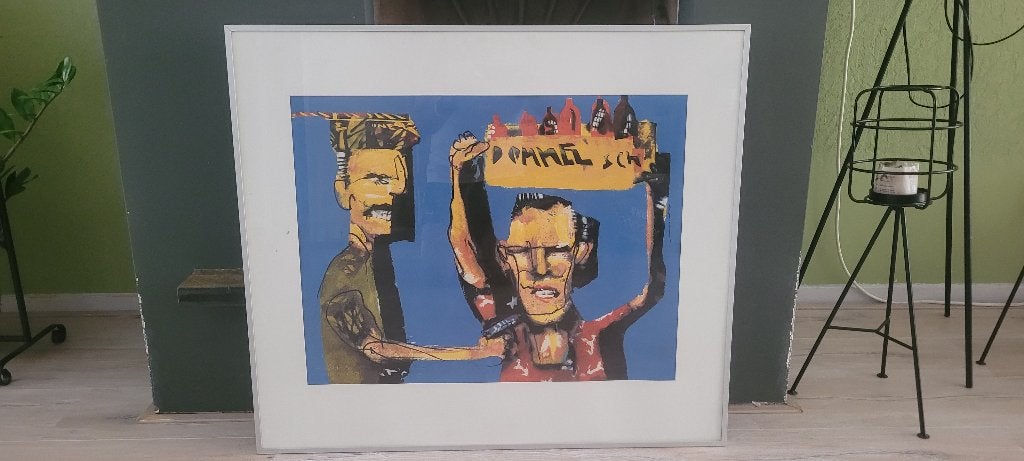 Herman Brood - Originele zeefdruk Dommelsch, Origineel, Ophalen, Zeefdruk