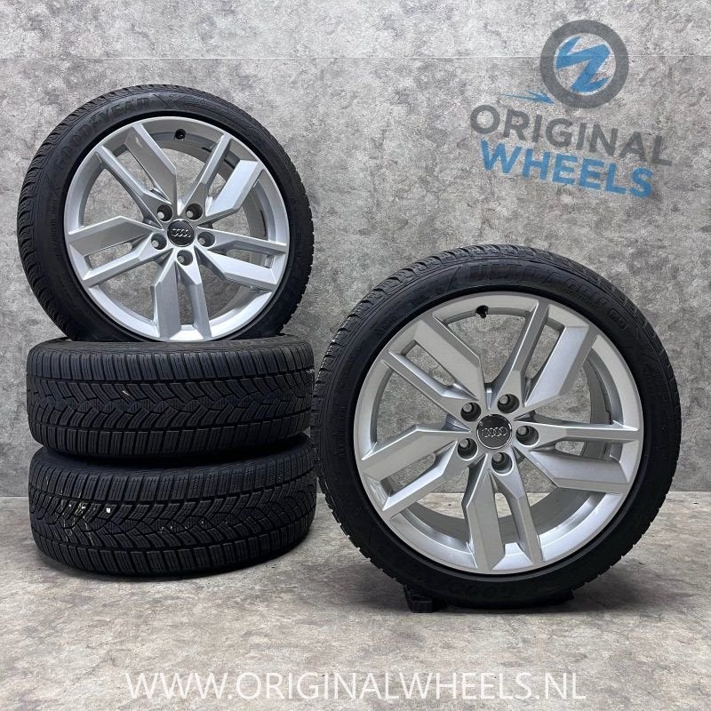 18 inch originele velgen + winterbanden Audi A4 B9 B8, 18 inch, Gebruikt, -, -