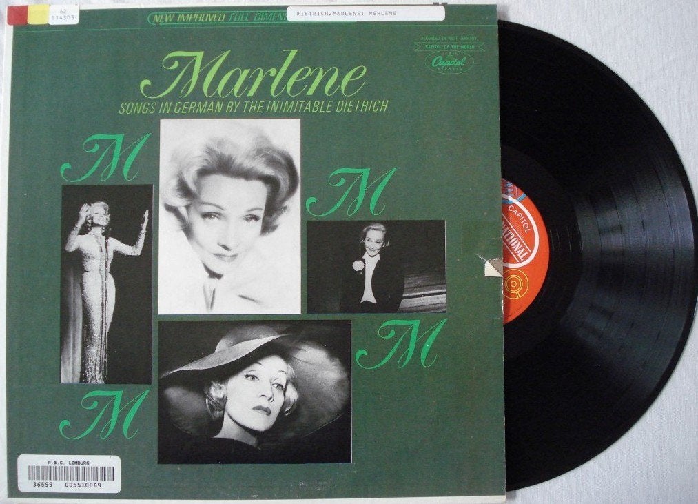 Marlene Dietrich - Marlene - songs in german, Ophalen of Verzenden, Gebruikt, 12 inch, LP