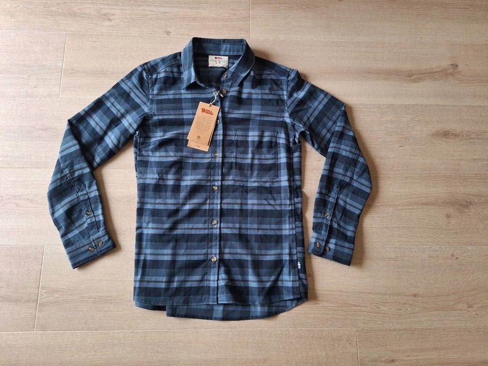 Fjällräven Singi Flannel Shirt W - Maat S, Blauw, Nieuw, Ophalen of Verzenden, Lange mouw
