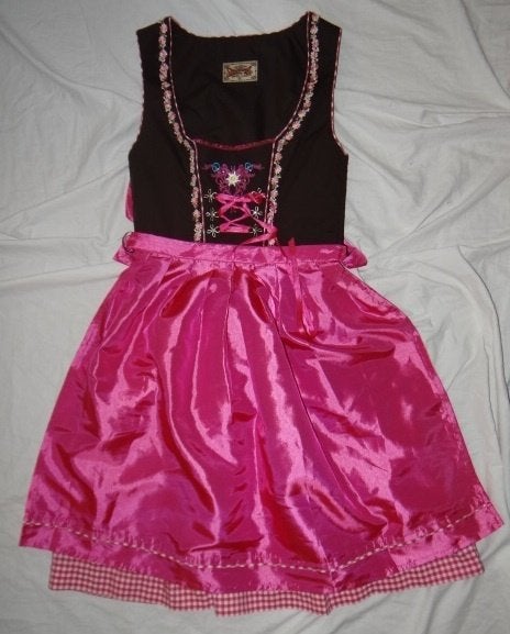 Mooie roze/bruine STOCKERPOINT DIRDNL/TIROLER jurk, Kleding | Dames, Carnaval, Nieuw, Ophalen of Verzenden, Kleding