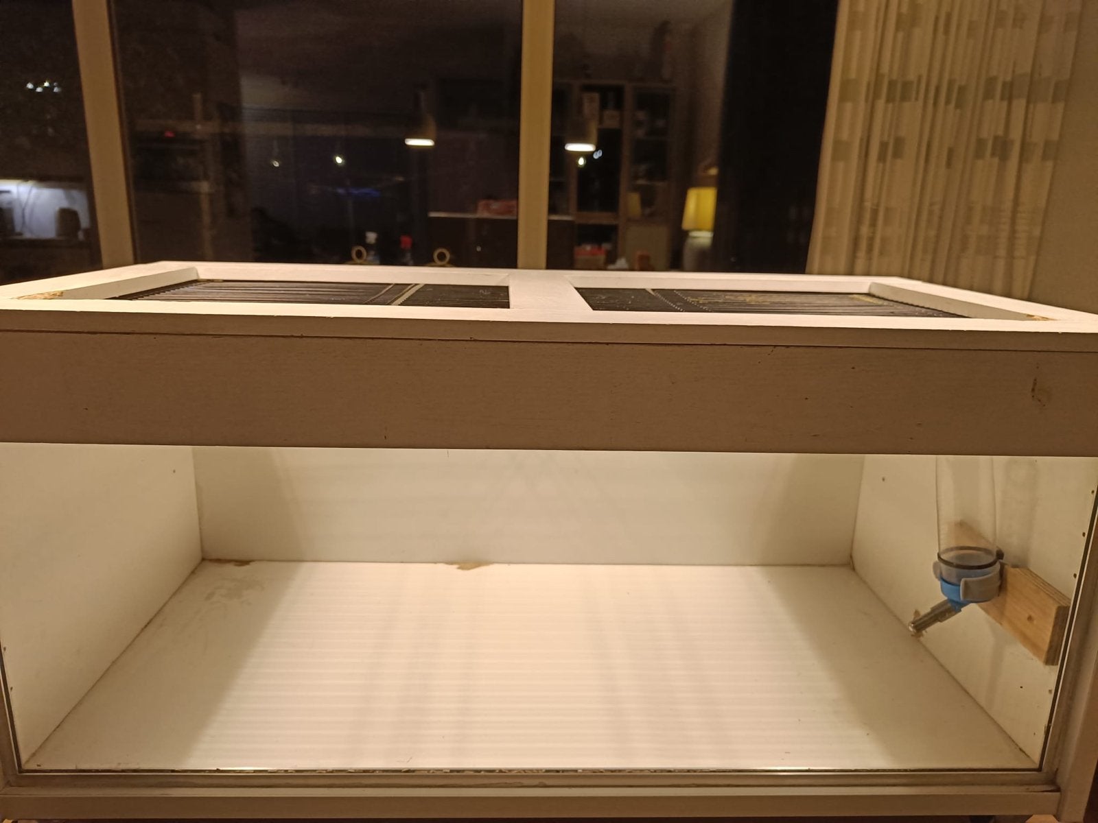 Hamsterkooi met glaswand, Ophalen, Kooi, Gebruikt, 60 tot 90 cm