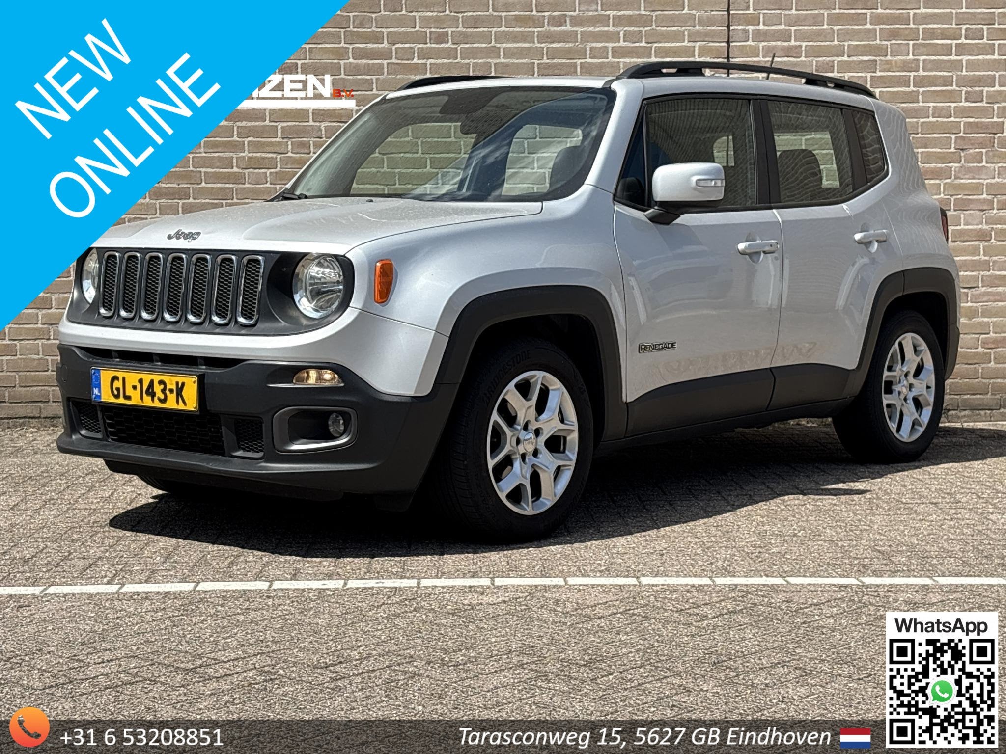 Jeep Renegade 1.4 MultiAir Freedom | Pano | Navi | Airco |, Voorwielaandrijving, Startonderbreker, Stof, Gebruikt