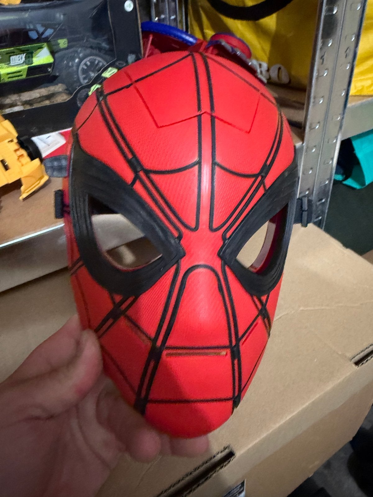 Spiderman masker - Cosplay of verkleedfeestje, Ophalen of Verzenden, Gebruikt, Jongen of Meisje