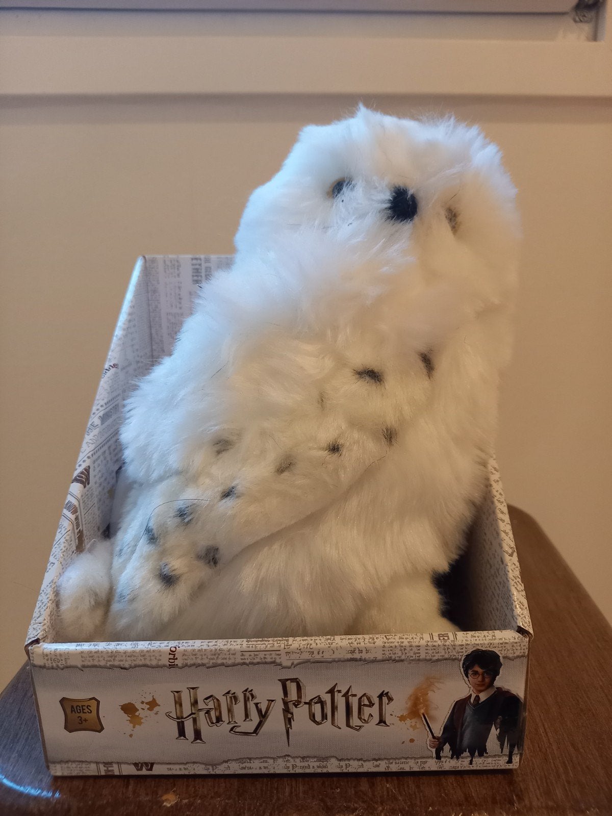 Harry Potter Hedwig knuffel - The Noble Collection (nieuw), Met doos, Overige merken, Overige karakters, Overige typen