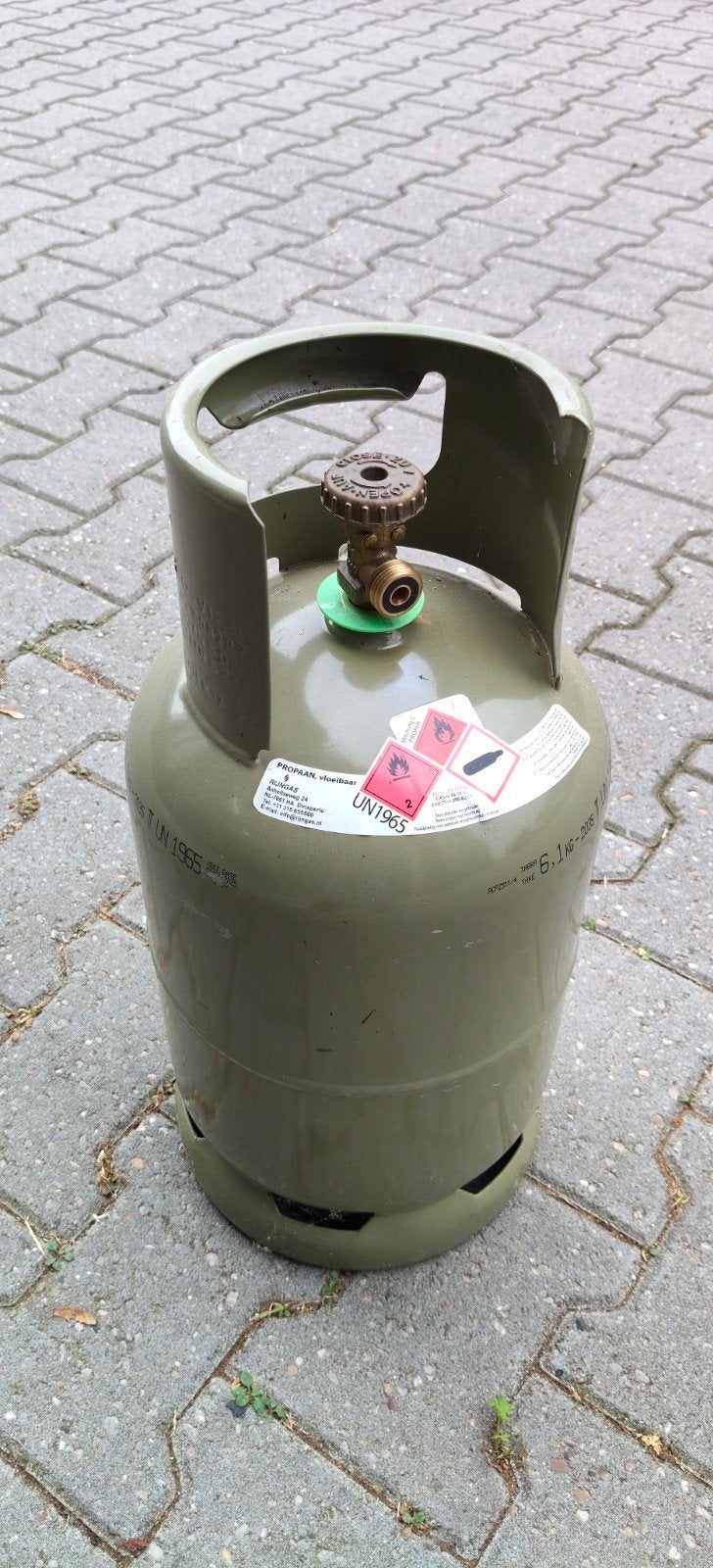 Lege propaan gasfles 6,1 kg - keur tot 2035, Ophalen, Zo goed als nieuw