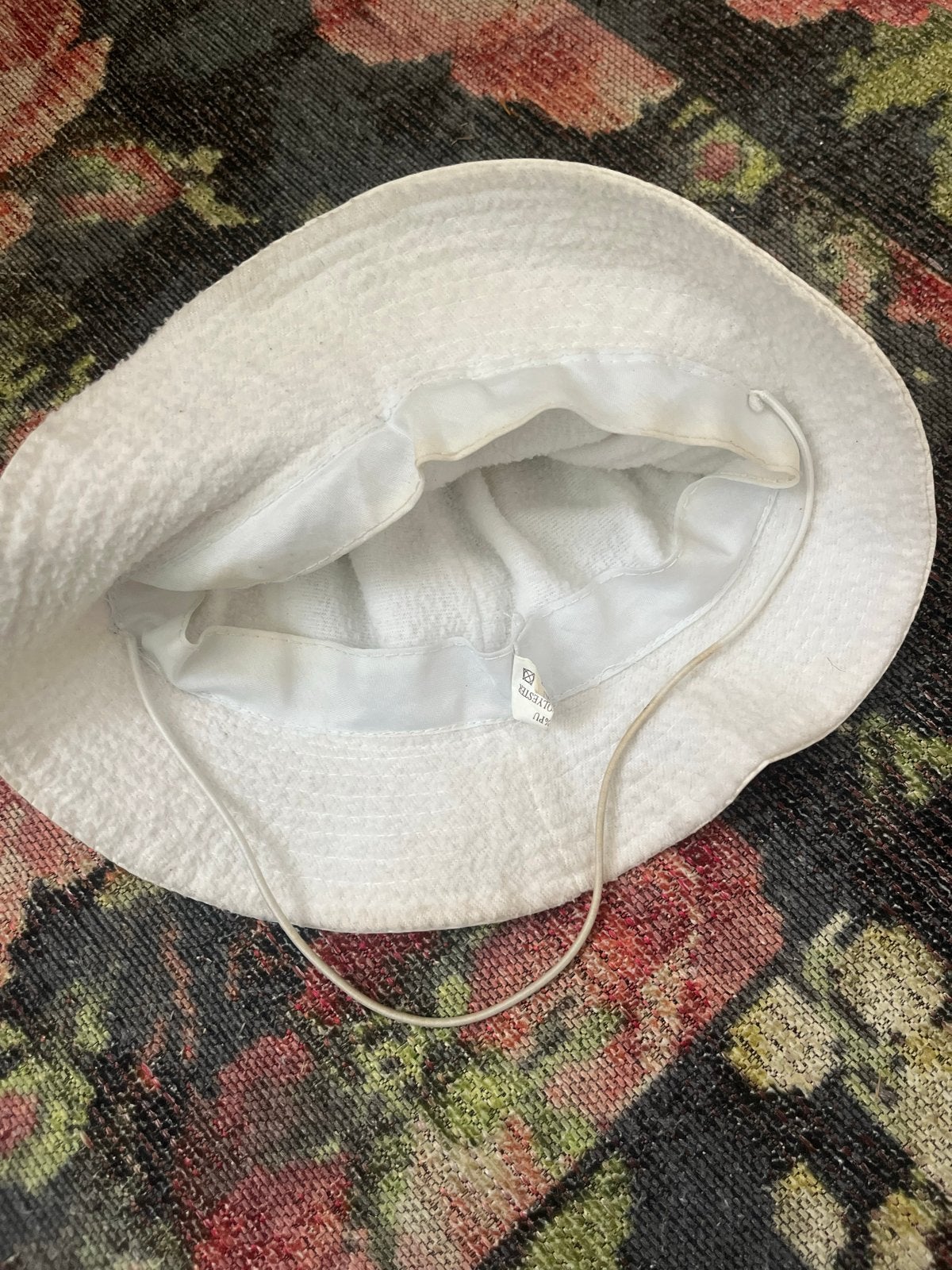 Witte zonnehoedje/regenhoedje, Ophalen, Zo goed als nieuw, One size fits all, Hoed