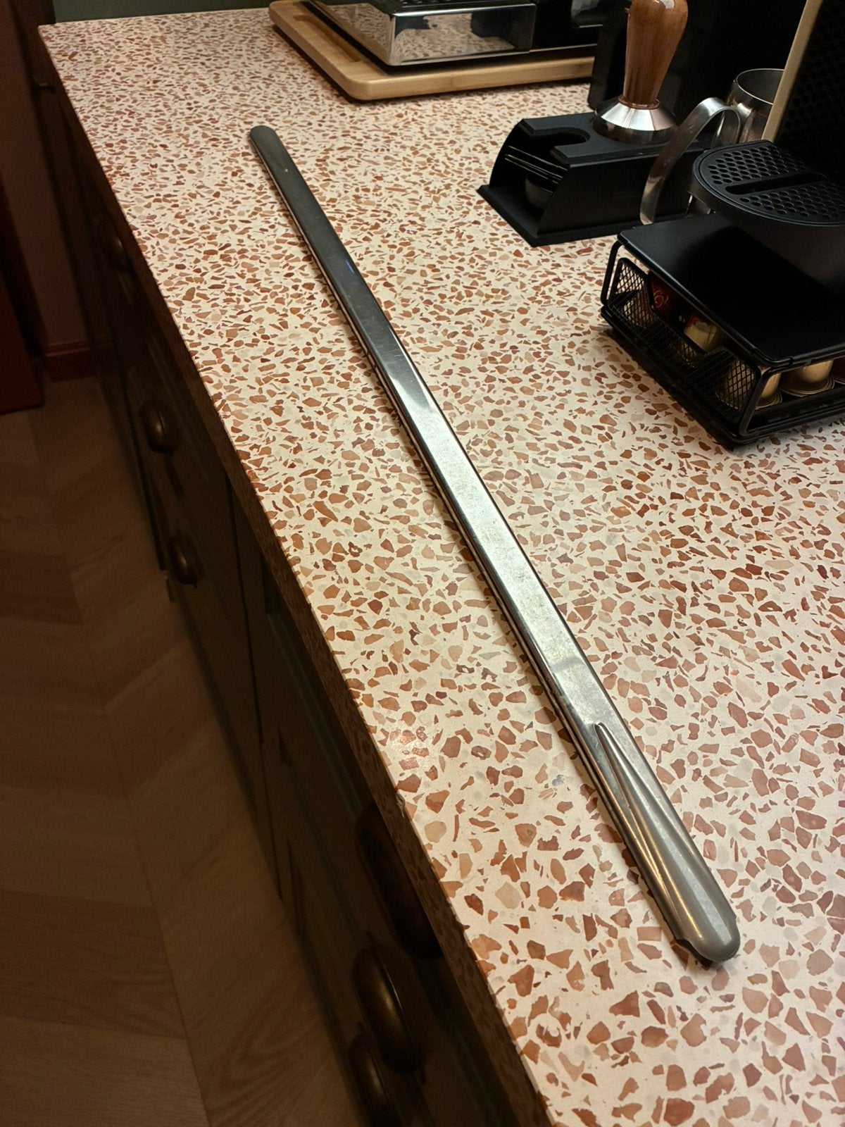 Zilveren traproedes voor 16 tredes, 69 cm breed, Ophalen, Zo goed als nieuw, Trap, Minder dan 2 meter