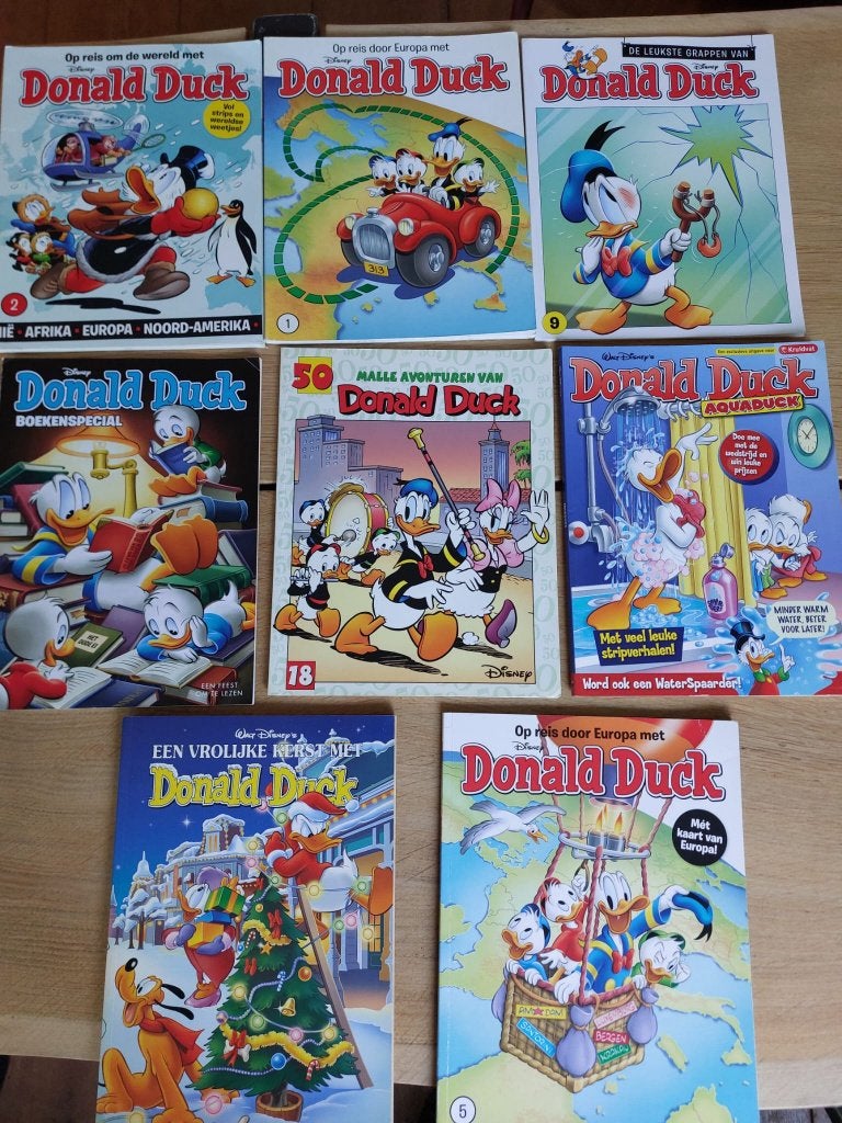 Donald Duck stripboeken divers (8x), Boeken, Meerdere stripboeken, Ophalen of Verzenden, Gelezen