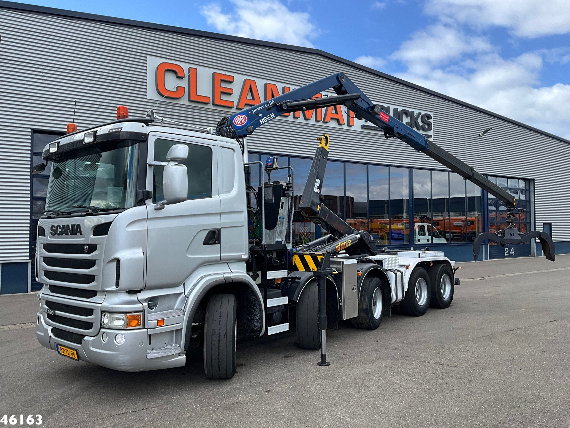 Scania R 480 10x4 Retarder HMF 16 Tonmeter Z-kraan, Auto's, Euro 5, Achterwielaandrijving, Scania, Origineel Nederlands