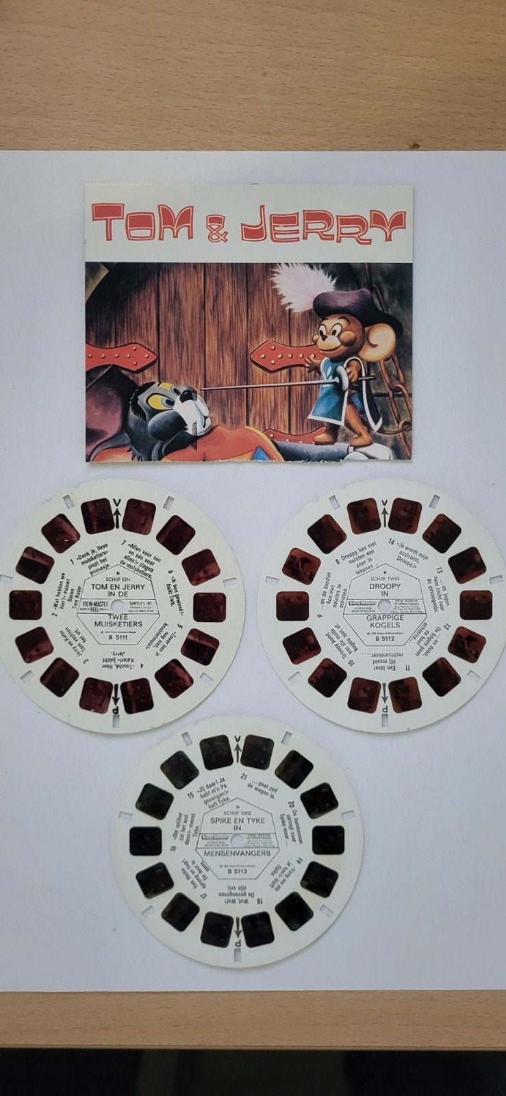 View-Master Tom & Jerry Schijven - Vintage Collectie, Ophalen of Verzenden, Gebruikt