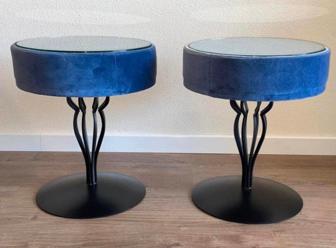 2 X Design Gelderland Vintage Bijzettafeltje Nachtkastje Set, Ophalen of Verzenden, Zo goed als nieuw
