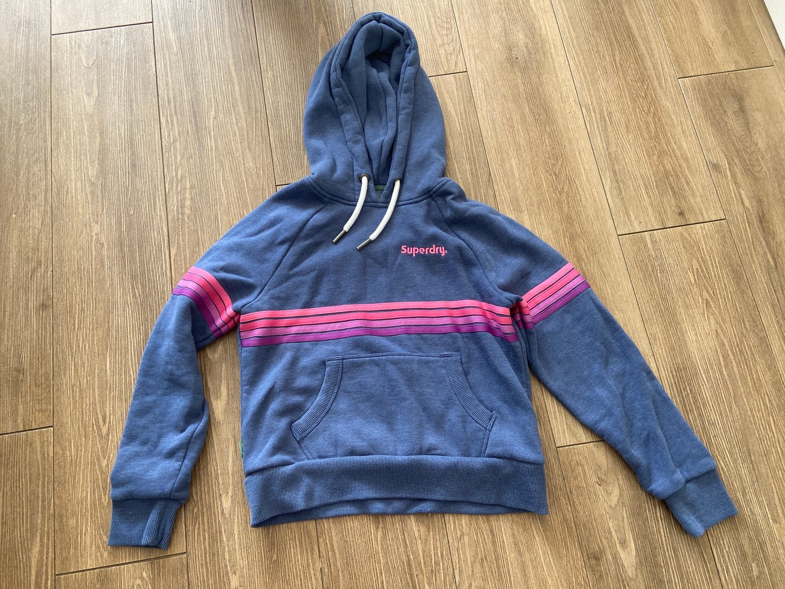 Hoodie Superdry 38 M als nieuw, Ophalen of Verzenden, Zo goed als nieuw, Maat 38/40 (M), Blauw