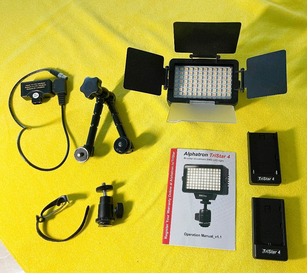 ALPHATRON Tristar4 tweekleurige Dimbare camera Ledlamp, Overige merken, N, N, Overige typen