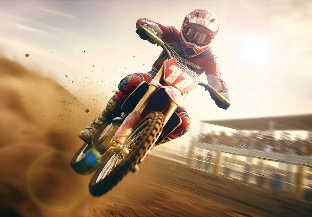 Motorcross behang - Quad behang - Fotobehang op maat, Huis en Inrichting, Verzenden, Fotobehang