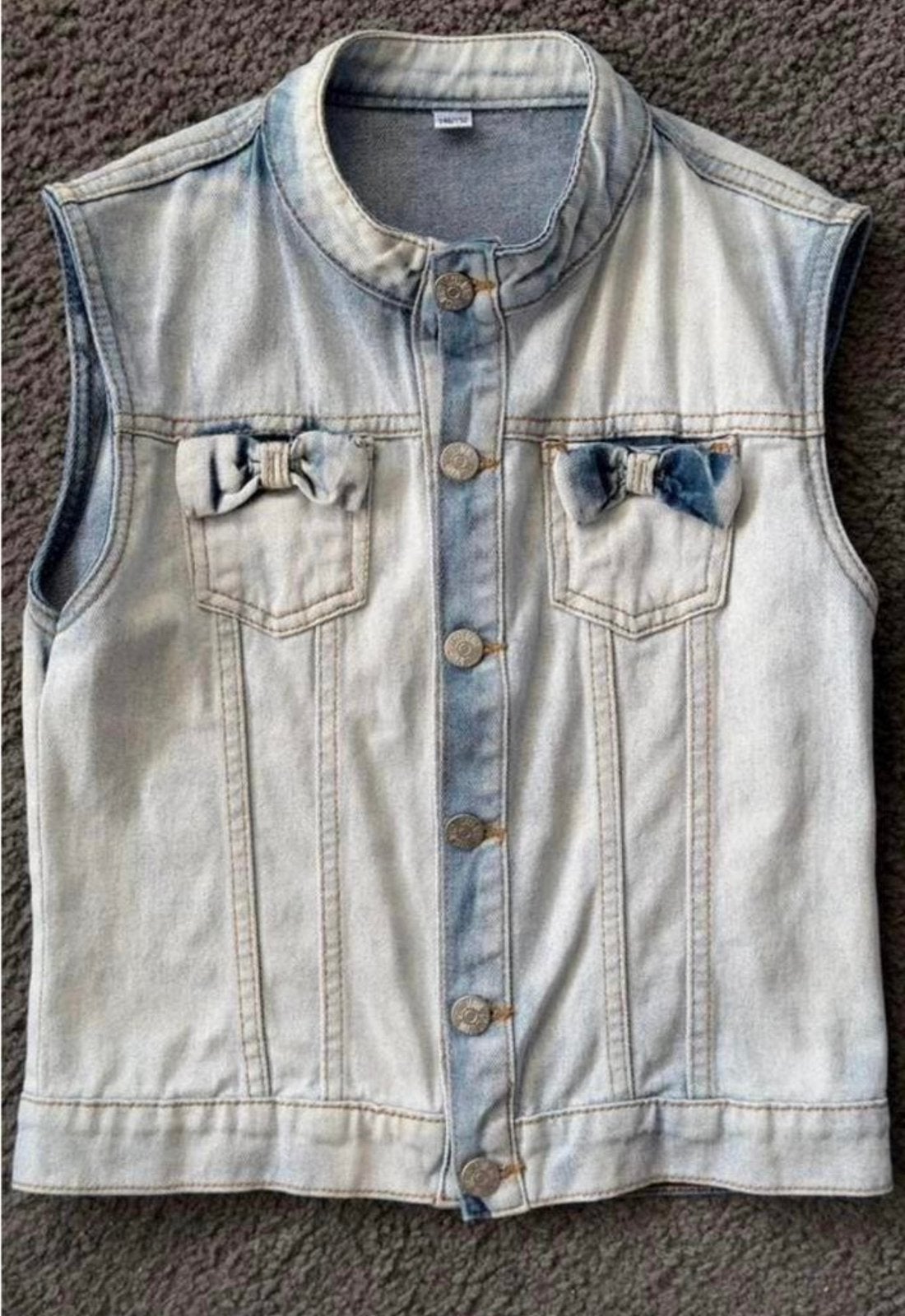 Mooi spijker gilet van Zeeman maat 146/152, Ophalen of Verzenden, Zo goed als nieuw, Meisje, Jas