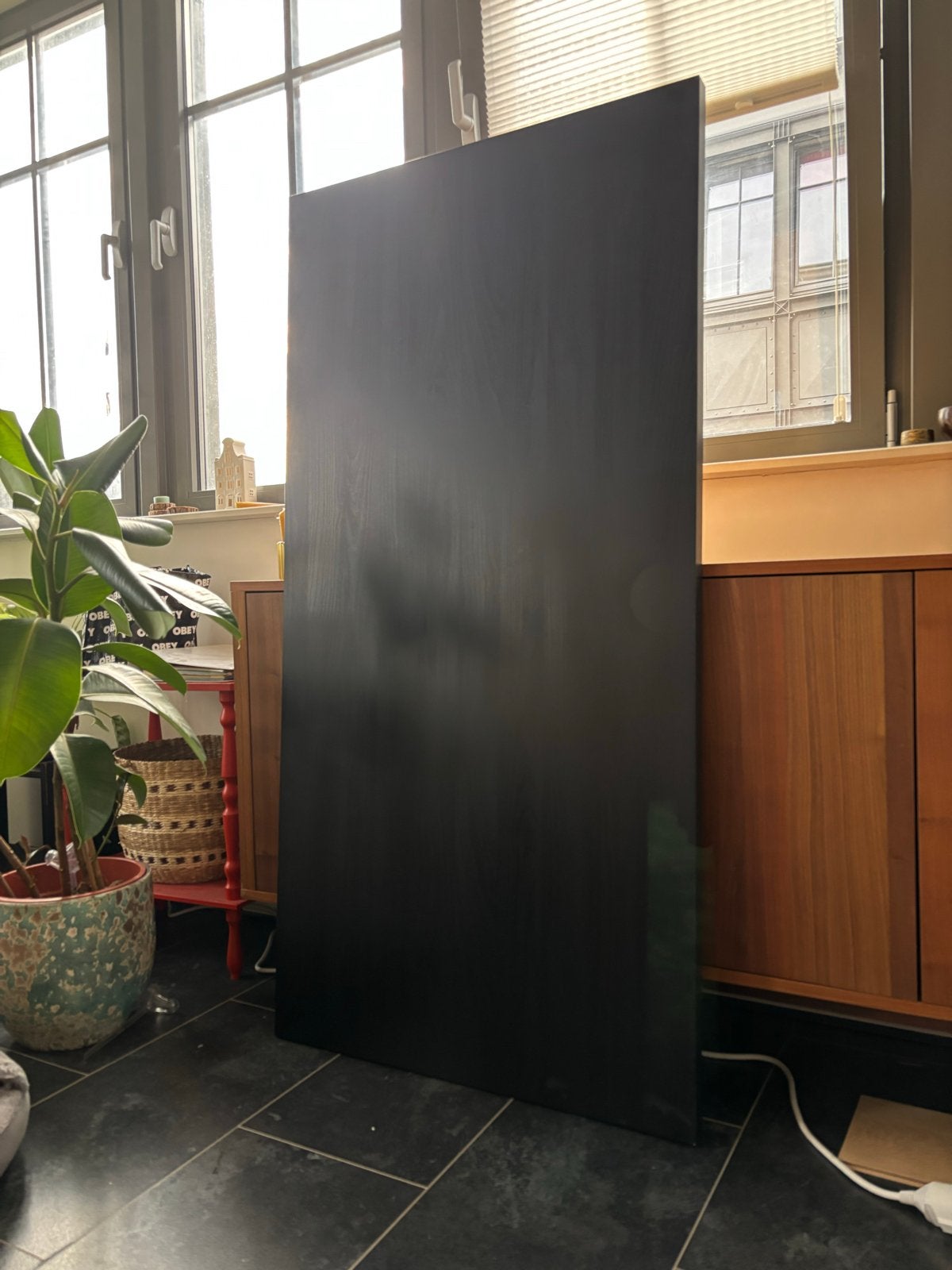 Grote tafelblad / bureaublad van Linnmon 150x75, Gebruikt, 100 tot 150 cm, 25 tot 50 cm, Overige houtsoorten
