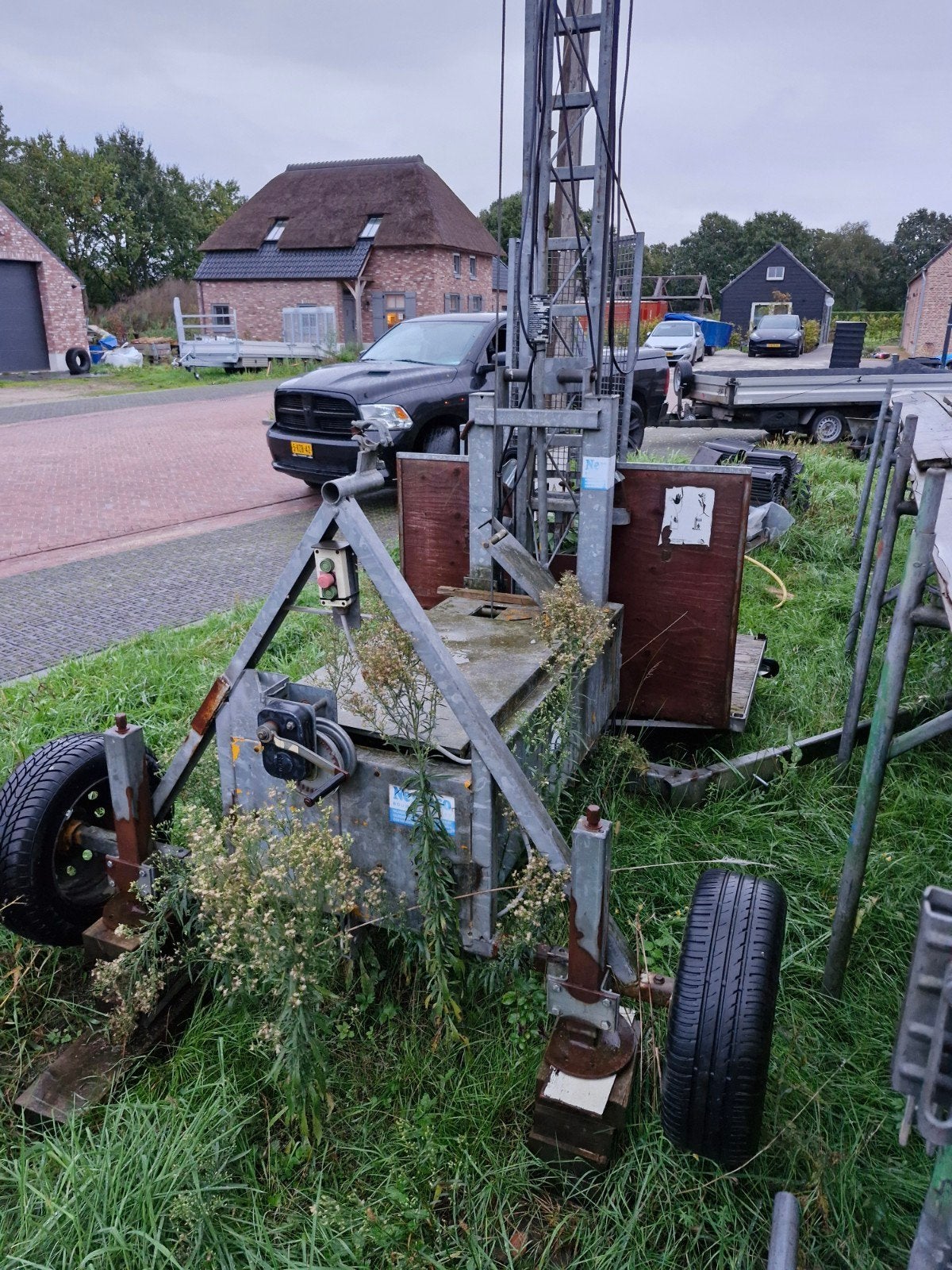 Bouwlift te koop, Ophalen