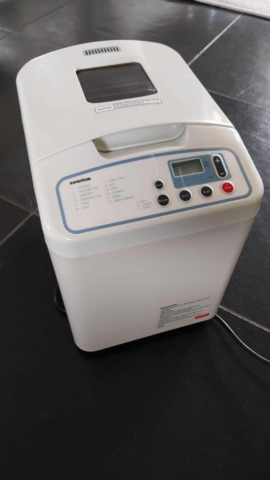 broodbakmachine inventum, Ophalen, Gebruikt, Met timer, Kijkvenster