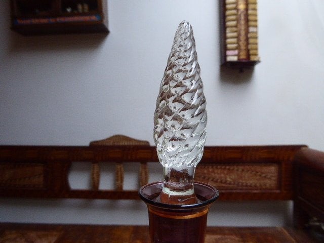 Sierlijk vormgegeven glazen karaf, made in Italy, Ophalen of Verzenden