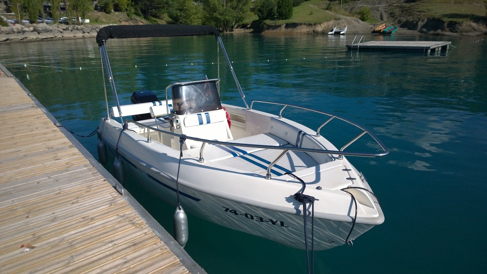 Aquamar console boot met 115 pk Mercury bb motor, 70 pk of meer, Overige merken, 5 m, Ophalen of Verzenden