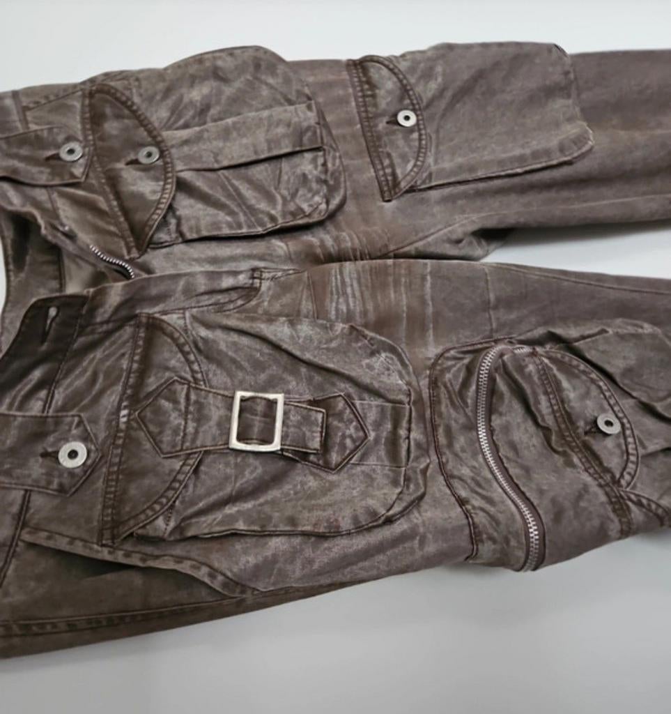 Whatever Cargo Pants – Shiny Skate/Rave Style, Ophalen of Verzenden