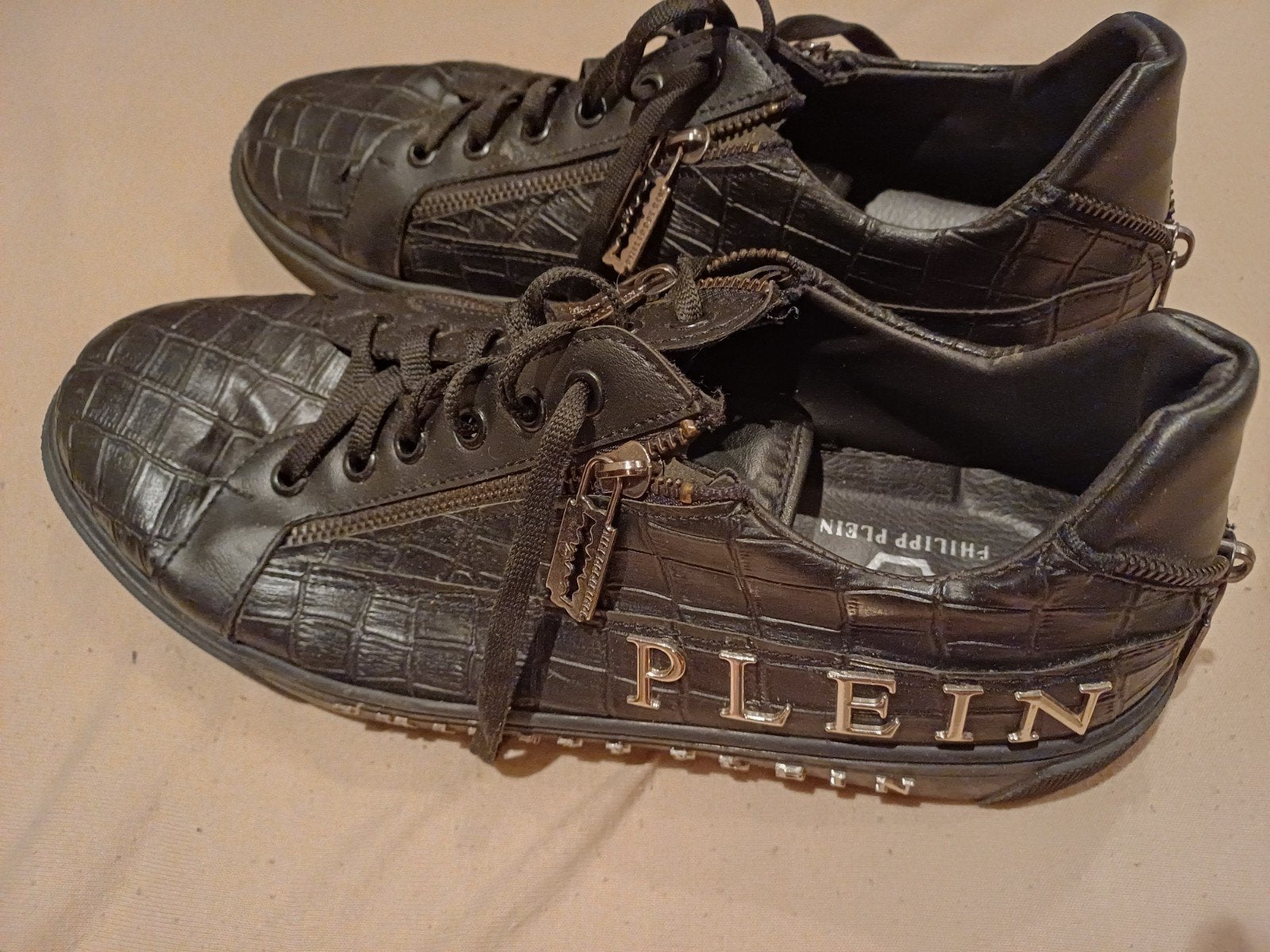 Philipp plein schoenen als nieuw, Zwart, Overige typen, Ophalen of Verzenden, Zo goed als nieuw