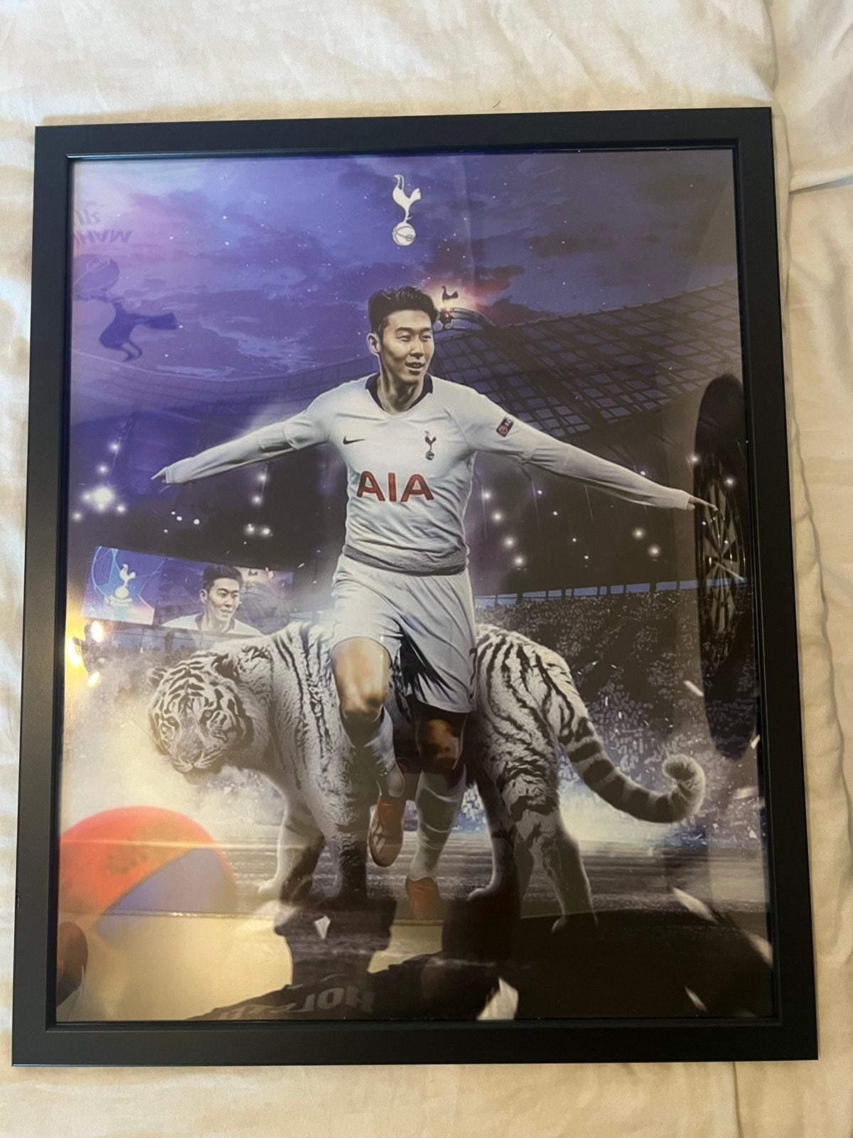 Son Heung-Min Tottenham Poster 44x54, Ophalen, Zo goed als nieuw, A1 t/m A3, Film en Tv