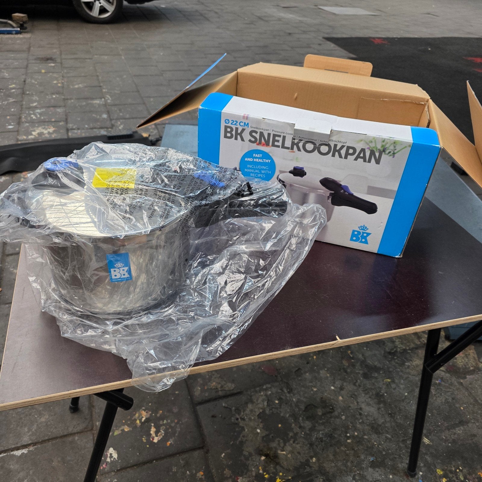 BK Snelkookpan 22 CM - Nieuw in doos, Snelkookpan, BK, Nieuw, Ophalen of Verzenden