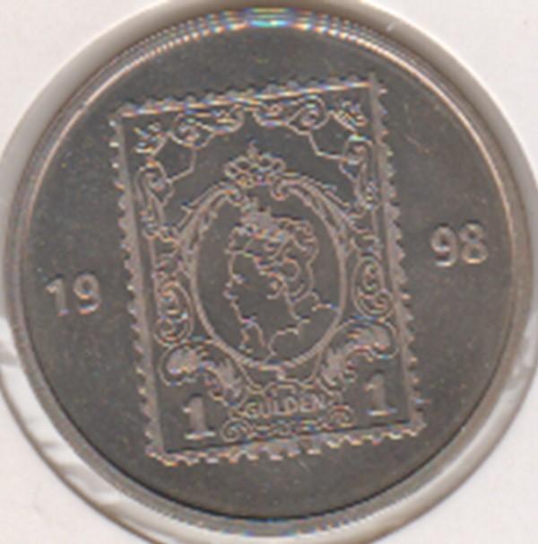 Nederland speciale postpenning '98 afbeelding kroningszegel, Ophalen of Verzenden, Overige materialen, Nederland