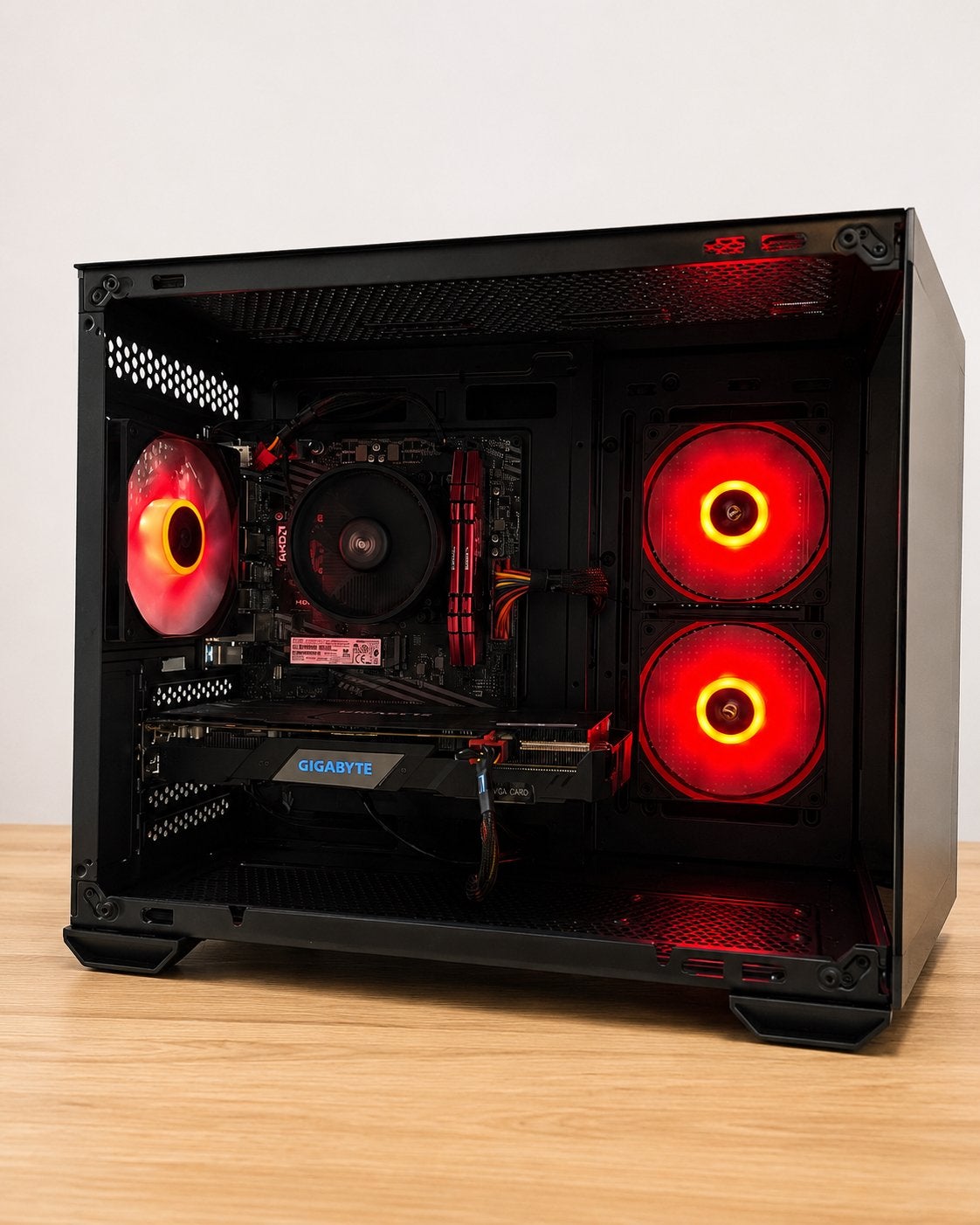 BLACK & RED Gaming PC | RTX 2060 | Ryzen 5 3600 | 16GB