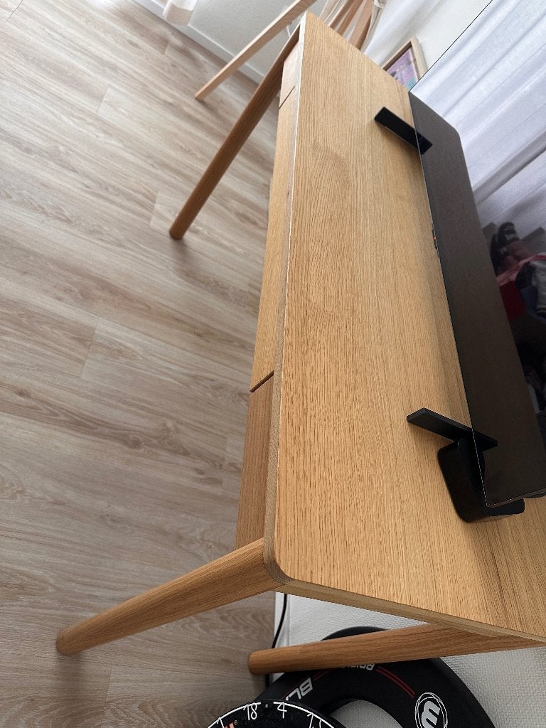 Ikea Tonstad bureau, Huis en Inrichting, Bureaus, Ophalen, 120 cm, Bruin, Zo goed als nieuw