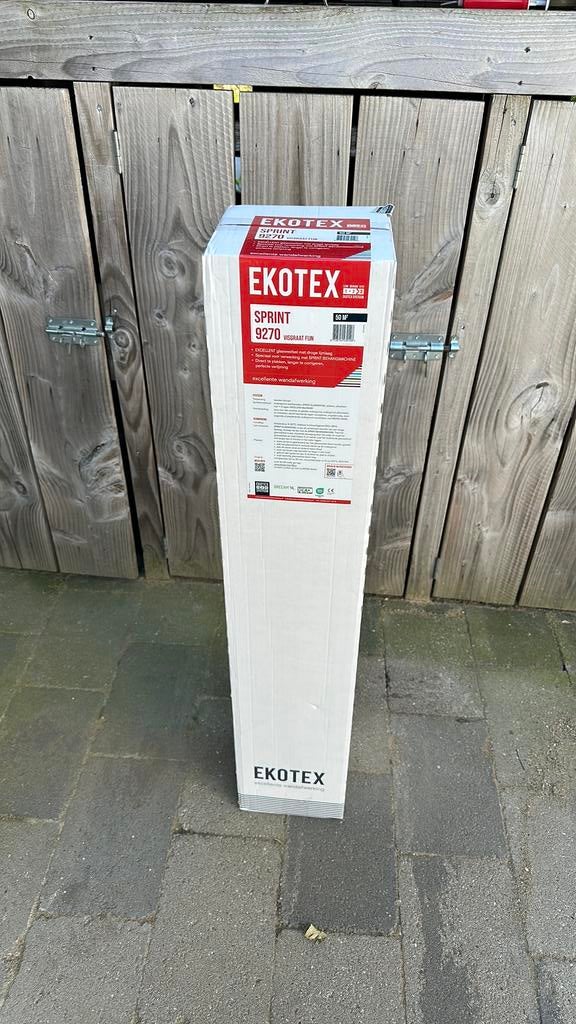 Ekotex visgraat glasweefsel behang, Ophalen, Zo goed als nieuw, Minder dan 80 cm