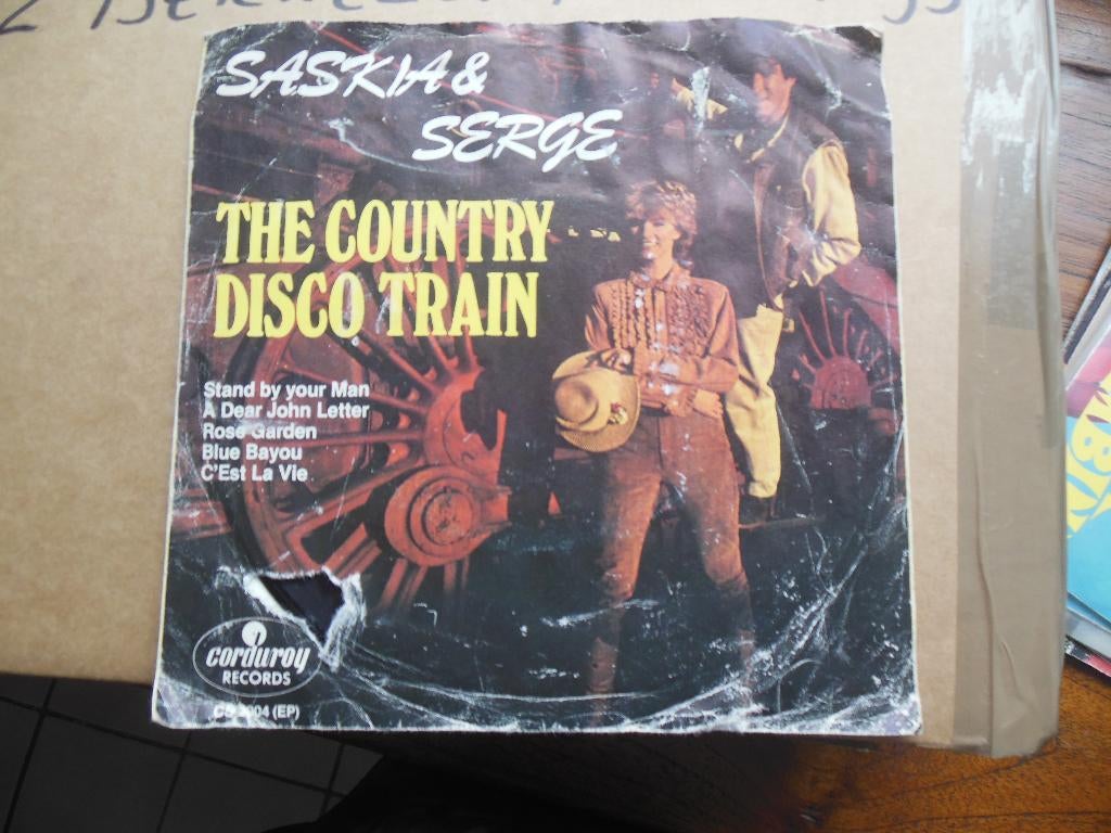 single saskia & serge 45rpm jukebox vinyl record disco train, Gebruikt, 7 inch, Single, Ophalen of Verzenden