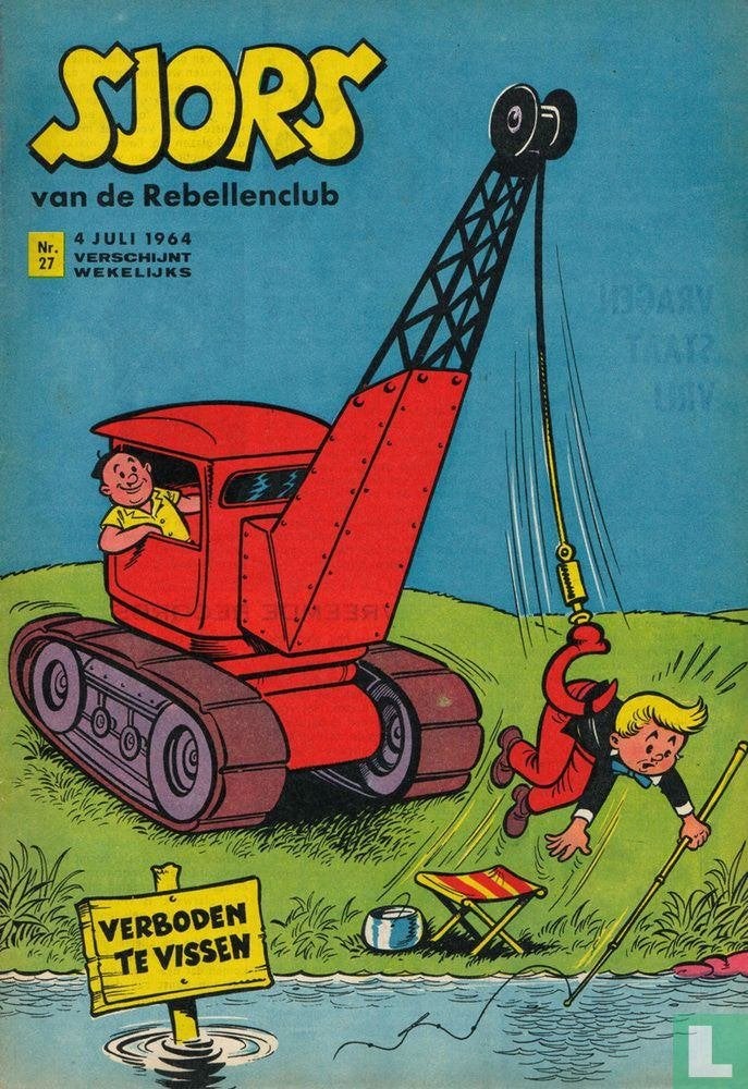 Sjors en de Rebellenclub. Weekblad. 3 augustus 1964., Eén stripboek, Ophalen of Verzenden, Gelezen
