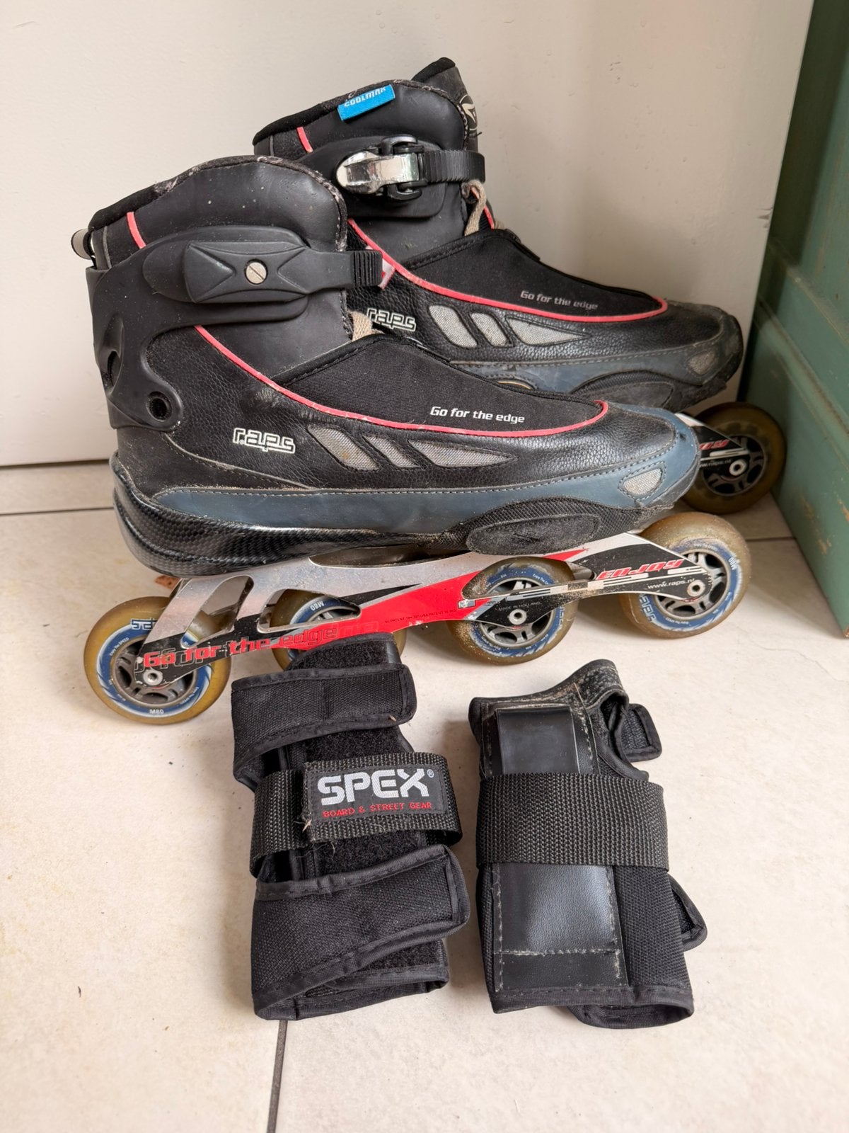 Raps inline skates maat 43 inclusief polsbeschermers, Sport en Fitness, Skeelers, Overige merken, Gebruikt, Heren, Ophalen of Verzenden