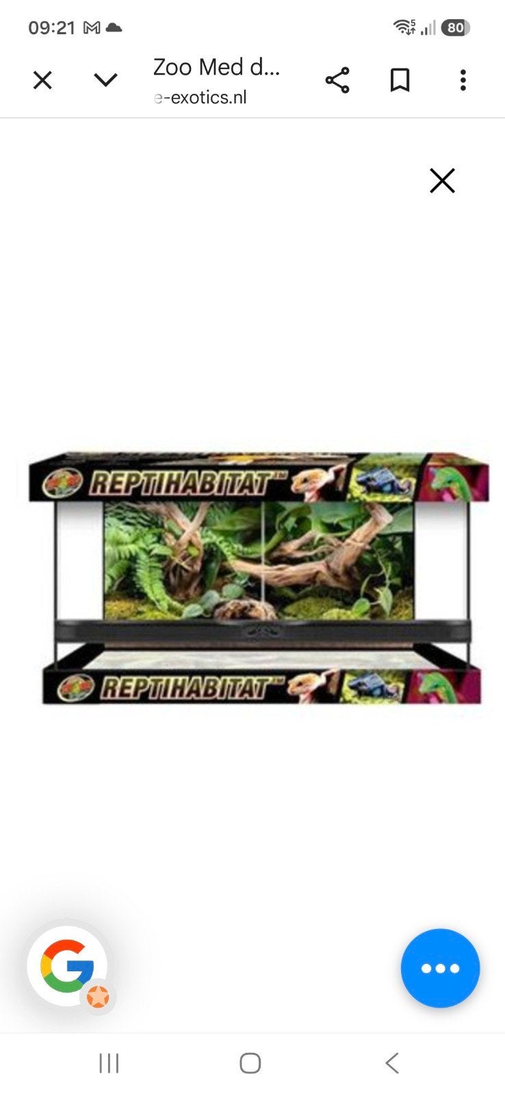 Terrarium 2 deurs, Dieren en Toebehoren, Reptielen en Amfibieën | Toebehoren, Ophalen, Zo goed als nieuw, Terrarium of Paludarium