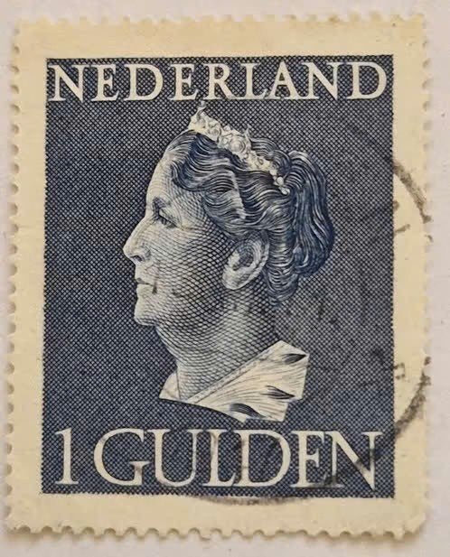 Nederland 1940-1947 - NVPH 346 - Koningin Wilhelmina ab1, Postzegels en Munten, Ophalen of Verzenden, Na 1940, Gestempeld