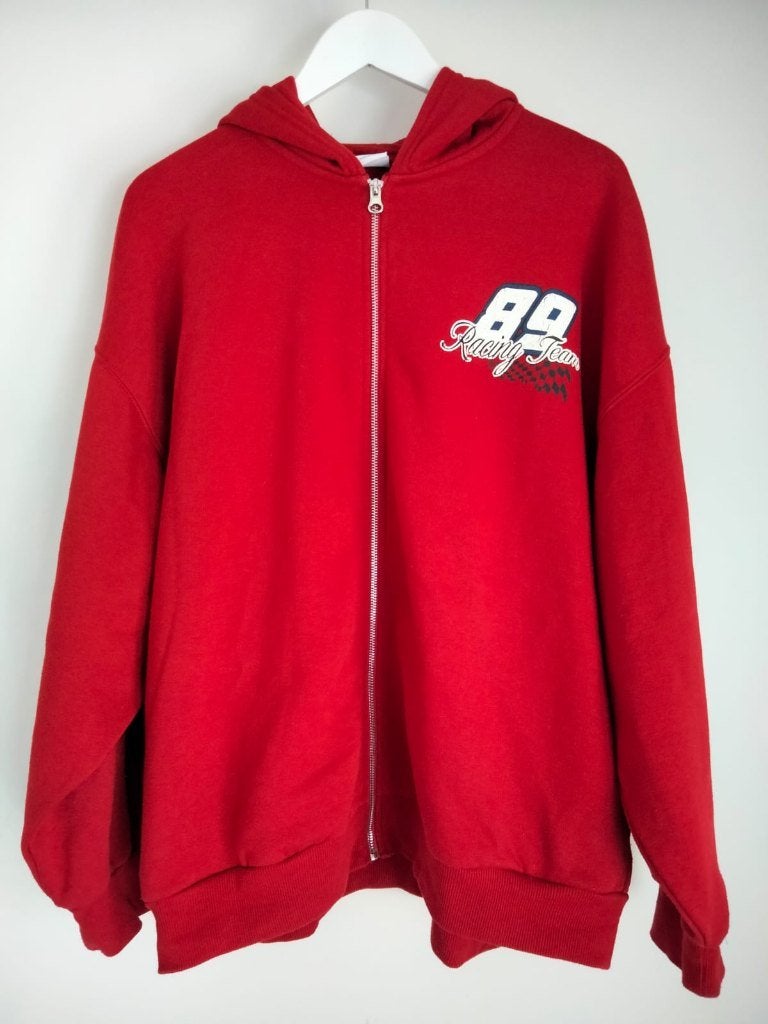 Bershka Vest, maat M Oversized, Kleding | Dames, Maat 38/40 (M), Gedragen, Rood, Bershka