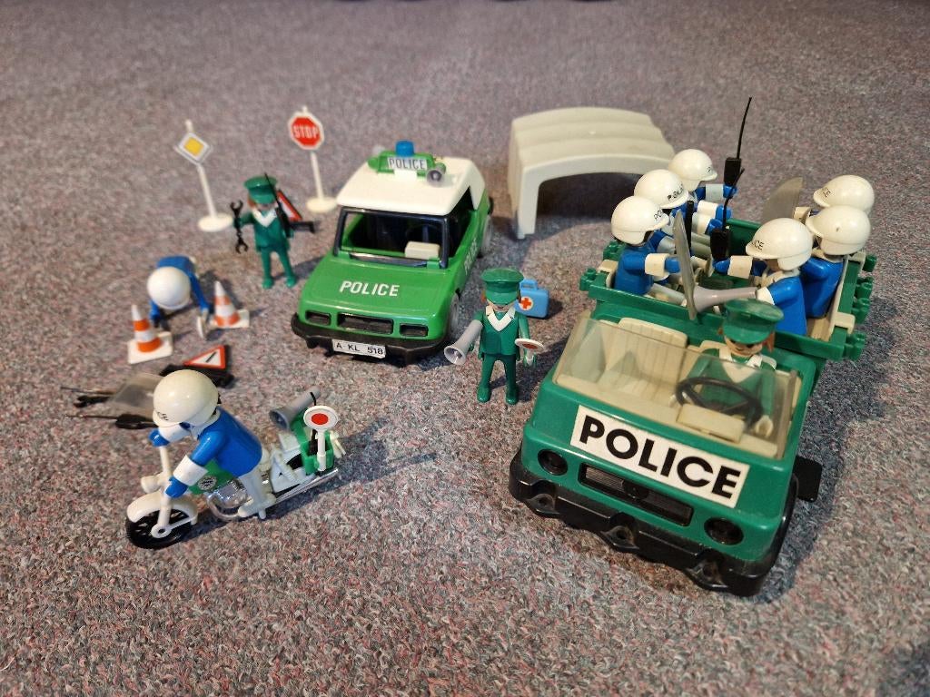 Playmobil vintage politie set, Ophalen of Verzenden, Gebruikt, Complete set
