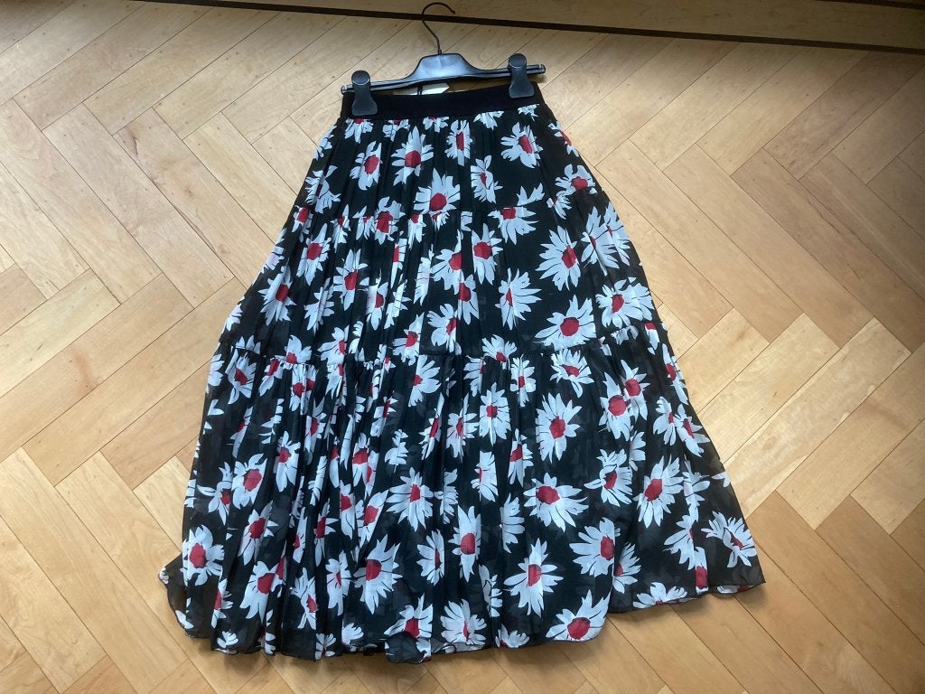 Monnalisa jakioo rok daisy wit zwart maat 152 11-12 jr!, Kinderen en Baby's, Meisje, Ophalen of Verzenden, Zo goed als nieuw, Jurk of Rok